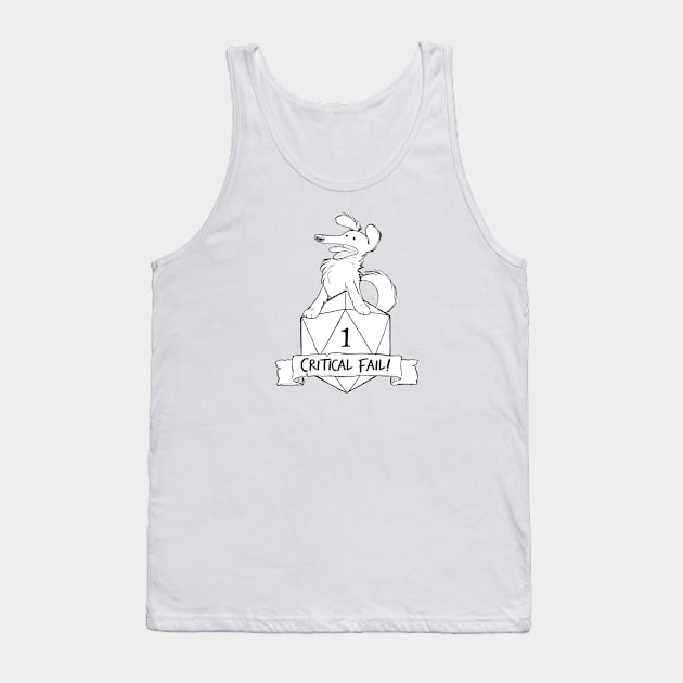 Critical Fail! - Pickles Tank Top by DnDoggos